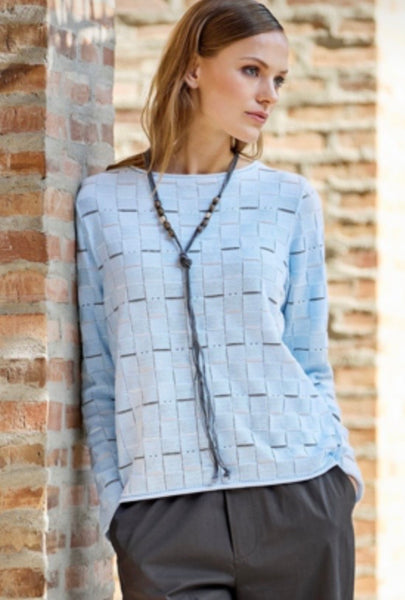 SKOVHUUS -ROLLED  CREW NECK SWEATER - 4240- 2 Colours