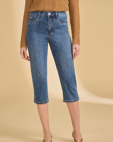 FDJ - SUZANNE MEDIUM WASH CAPRI - 6857779