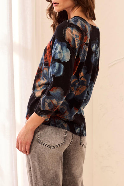 TRIBAL - PRINT 3/4 SLEEVE SWEATER - 2175O-8169 - 2 Colours