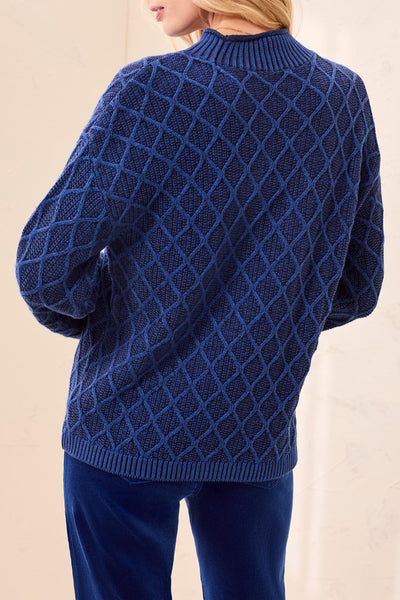 TRIBAL - CABLE COTTON SWEATER - 3158O-576