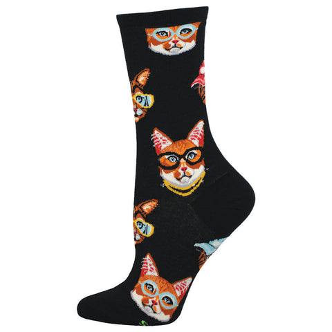 SOCKSMITH CREW SOCKS - ONE COOL CAT