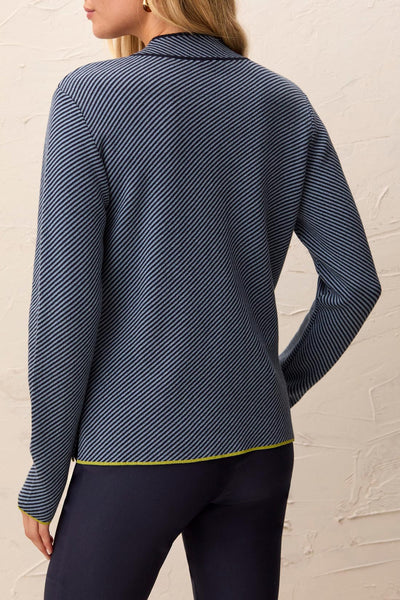 TRIBAL - SPLIT NECK COTTON SWEATER - 3184O-576 - 2 Colours