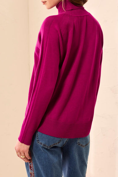 TRIBAL - SOFT LIGHTWEIGHT TURTLENECK SWEATER - 3210O-8477 - 4 Colours
