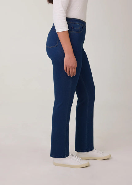 FDJ - PULL-ON STRAIGHT LEG DENIM JEAN - 291106N
