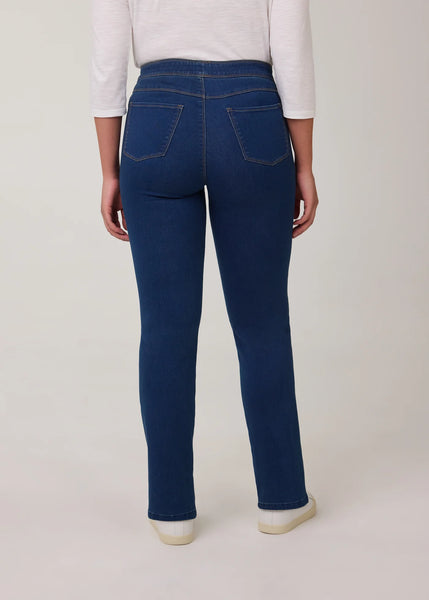 FDJ - PULL-ON STRAIGHT LEG DENIM JEAN - 291106N