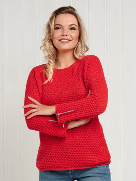 SKOVHUUS - ORGANIC COTTON POPCORN KNIT SWEATER - 6750 - 4 Colours