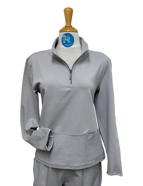 ESCAPE - OCEAN FRONT TERRY 1/4 ZIP PULLOVER -E30121- 4 Colours