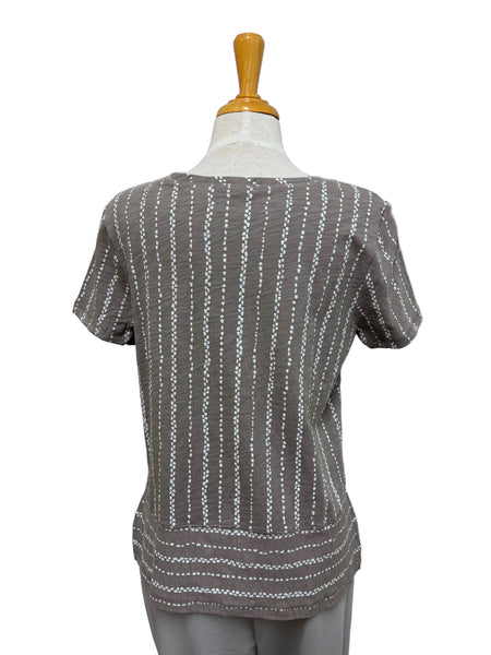 ESCAPE - DOCKSIDE STRIPE COTTON TEE - 11520 -2 Colours