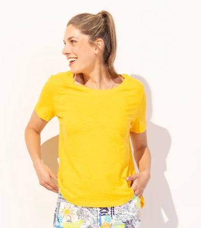 ESCAPE - HI LO COTTON JERSEY SHORT SLEEVE TEE- E10003 - 7 Colours