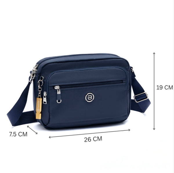 BESIDE-U - BISCUIT CROSSBODY WITH RFID POCKET AND ANTI-SLASH FABRIC - 3 colours