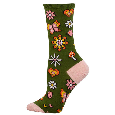 SOCKSMITH CREW SOCKS - LAZY DAISY