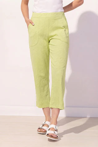 ESCAPE - PULL ON POCKET COTTON CAPRI - 60005 -2 Colours