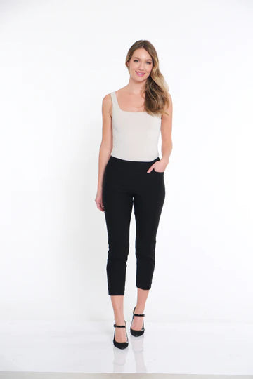 MULTIPLES / SLIMSATION  - PULL ON CROP PANT - M12713 - 2 Colours