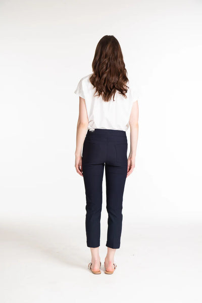 MULTIPLES / SLIMSATION  - PULL ON CROP PANT - M12713 - 2 Colours