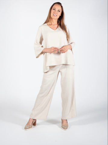 PURE ESSENCE - WIDE LEG PULL ON PANT - 266-2373
