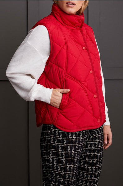 TRIBAL - QUILTED A-LINE PUFFER VEST - 1499O-3823 - 4 Colours