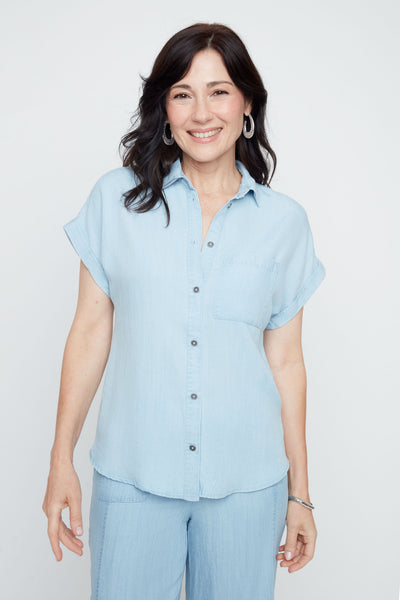 RENUAR - SOFT TENCEL CHAMBRAY SHIRT - R5232-E3076