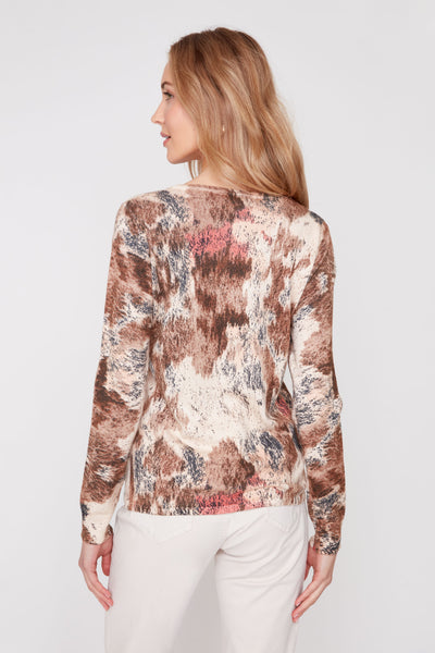 RENUAR - TIRAMISU PRINTED KNIT TOP - R6005-4498