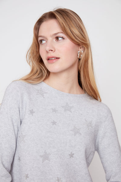 RENUAR - STAR SPARKLE SWEATER -R6011-4760- 2 Colours