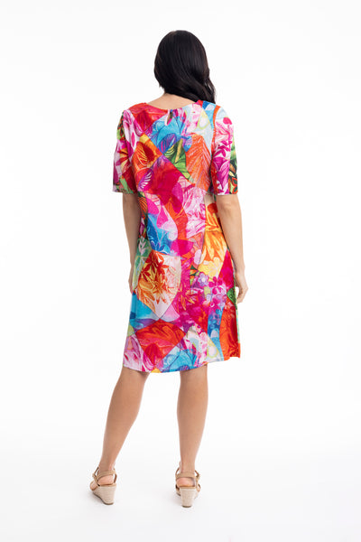 ORIENTIQUE - JOZANI PRINT DRESS- 30057