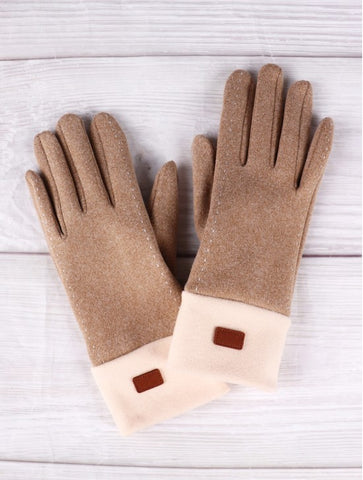 TWO TONE TOUCH SCREEN GLOVE - GL1188-02
