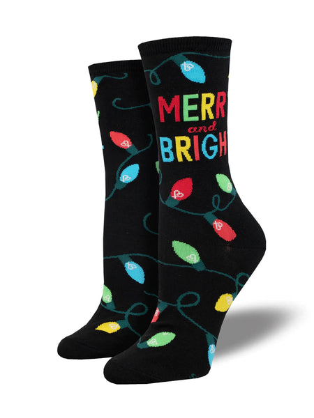 SOCKSMITH CREW SOCKS - MERRY AND BRIGHT - 2 COLOURS