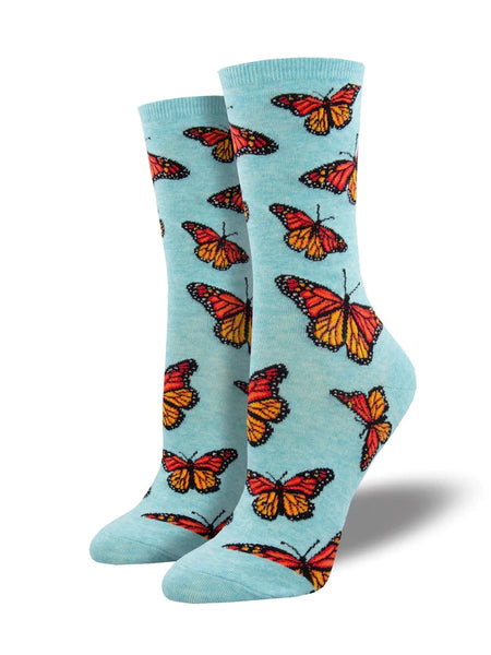 SOCKSMITH CREW SOCKS - SOCIAL BUTTERFLY - 2 colours