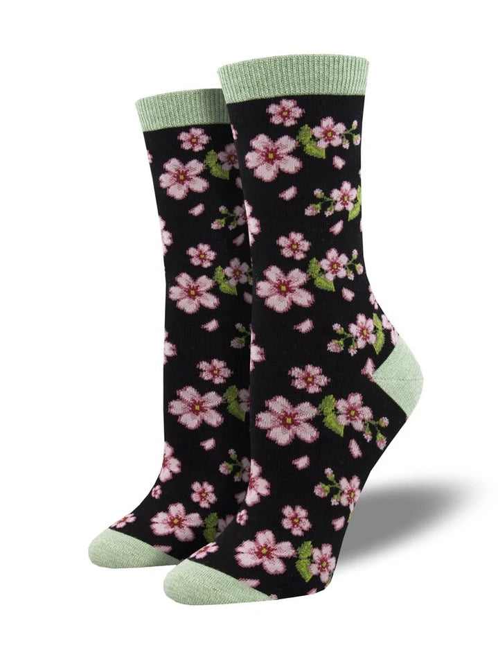 SOCKSMITH BAMBOO CREW SOCKS - IN BLOOM