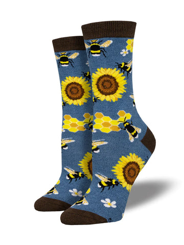 SOCKSMITH BAMBOO CREW SOCKS - HONEY IN THE BANK