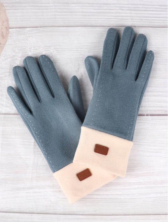TWO TONE TOUCH SCREEN GLOVE - GL1188-04